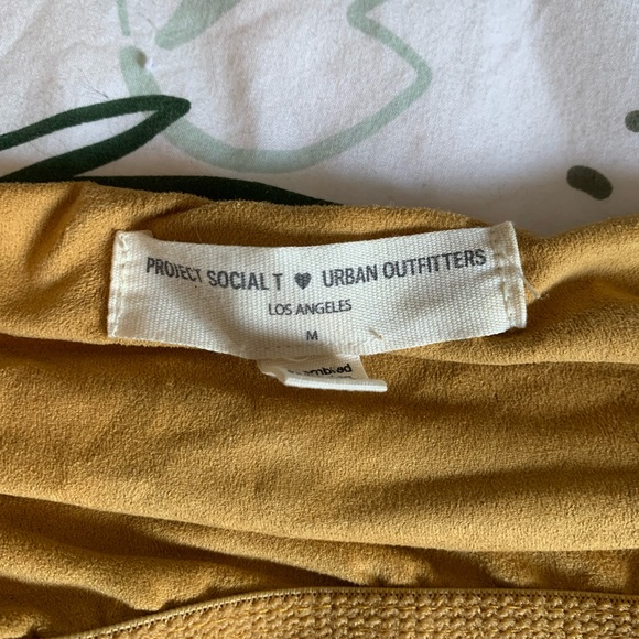 Urban Outfitters Mustard Yellow Bandeau Top - Picture 2 of 4